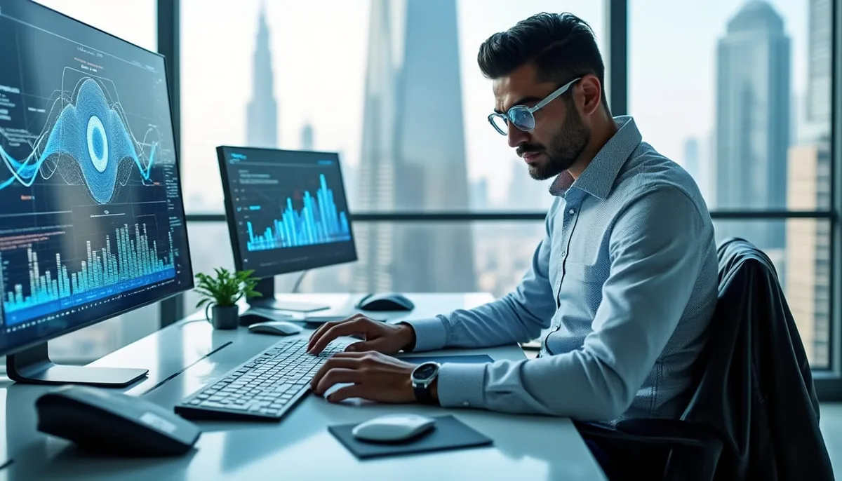 Salle de data center et infrastructure IA : baies de calcul accéléré et refroidissement liquide