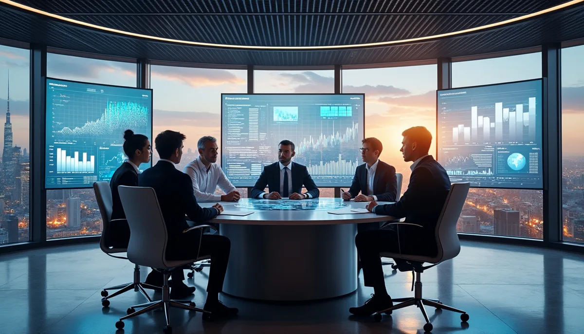Utilisatrice métier interroge un tableau de bord de Self-Service BI IA en langage naturel, sans coder